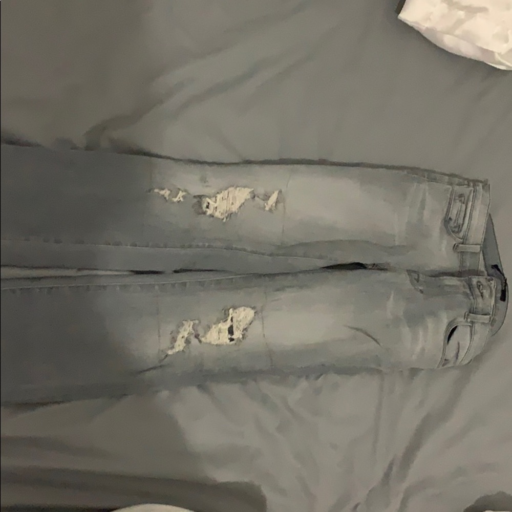 Grey detailed jeans